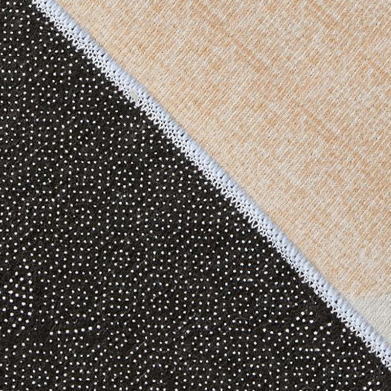 Brauner moderner Teppich Polyester Farbe Stück Teppich waschbarer Innenteppich für Wohnzimmer