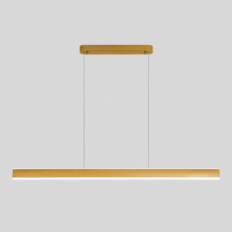 Modern Metal Island Light Strip 2 luces LED Island Colgante para comedor