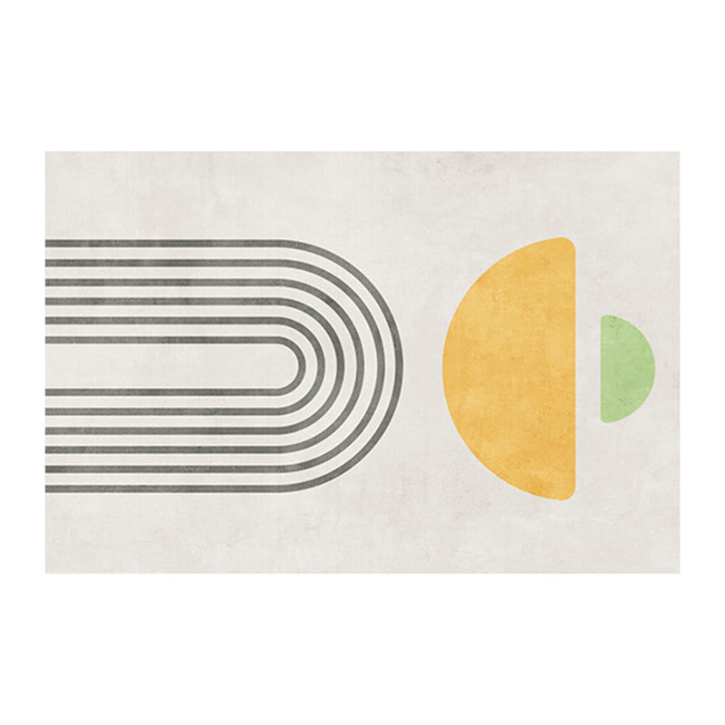 Pink Nordic Teppich Polyester Farbe Stück Teppich Flecken widerstandsfähiger Teppich für Wohnzimmer