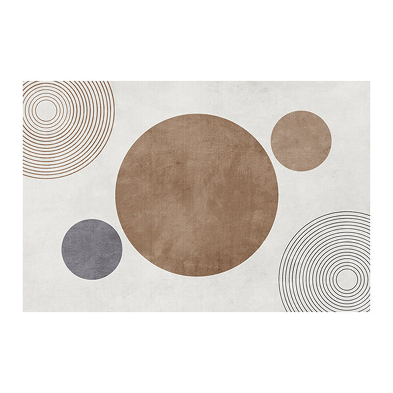 Pink Nordic Carpet Polyester Color Piece Carpet Stain Resistant Carpet for Living Room