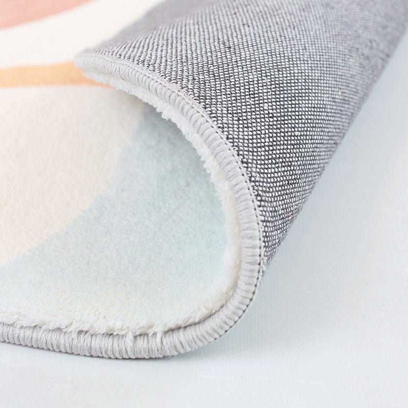 Pink Nordic Teppich Polyester Farbe Stück Teppich Flecken widerstandsfähiger Teppich für Wohnzimmer