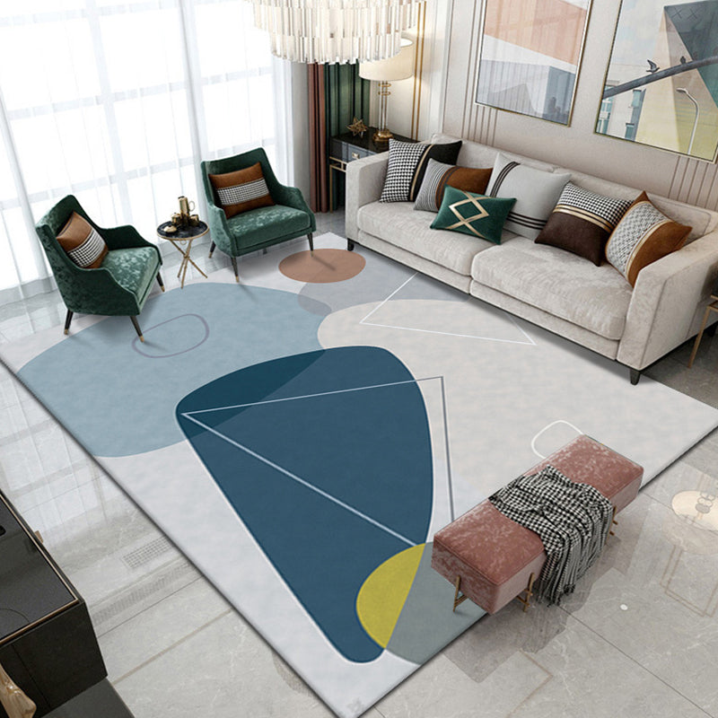 Tapis de contraste moderne moderne rose tapis de support sans glissement pour décoration intérieure