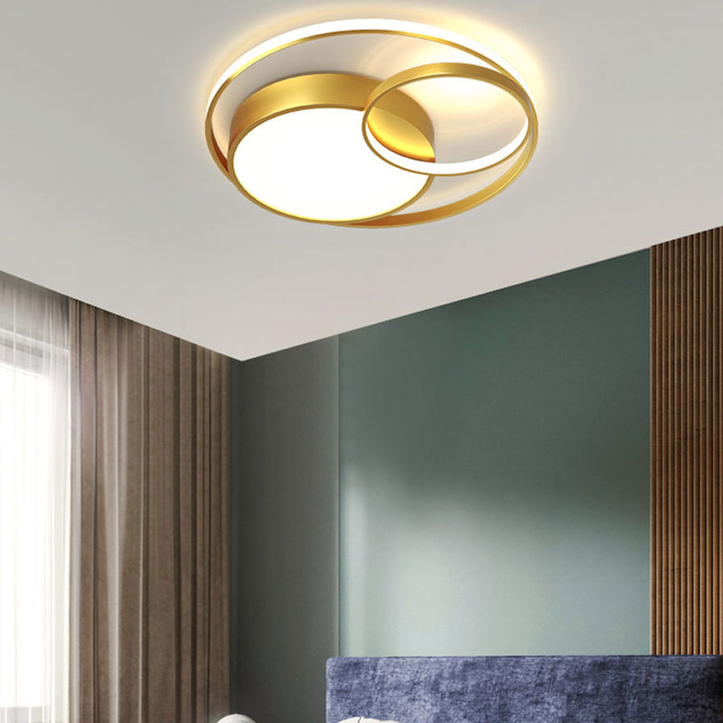 Nordic Simple Ceiling Light Circle LED Flush Mount Lighting for Bedroom