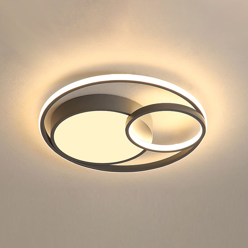 Nordic Simple Ceiling Light Circle LED Flush Mount Lighting for Bedroom