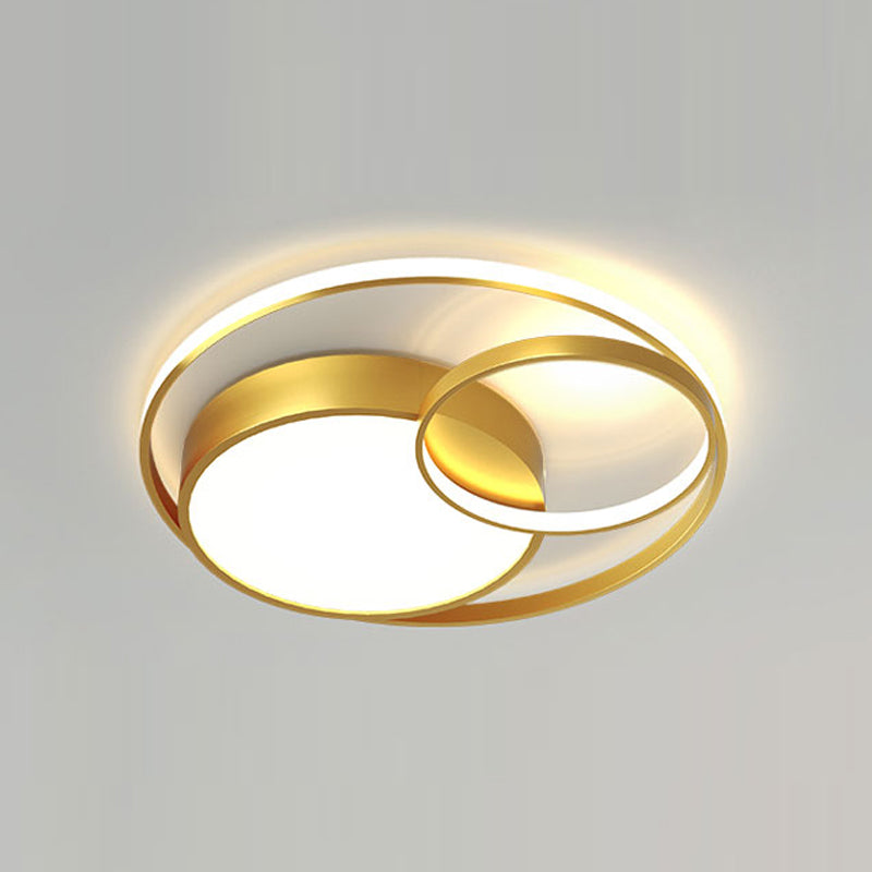 Nordic Simple Ceiling Light Circle LED Flush Mount Lighting for Bedroom