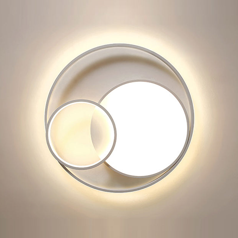 Nordic Simple Ceiling Light Circle LED Flush Mount Lighting for Bedroom
