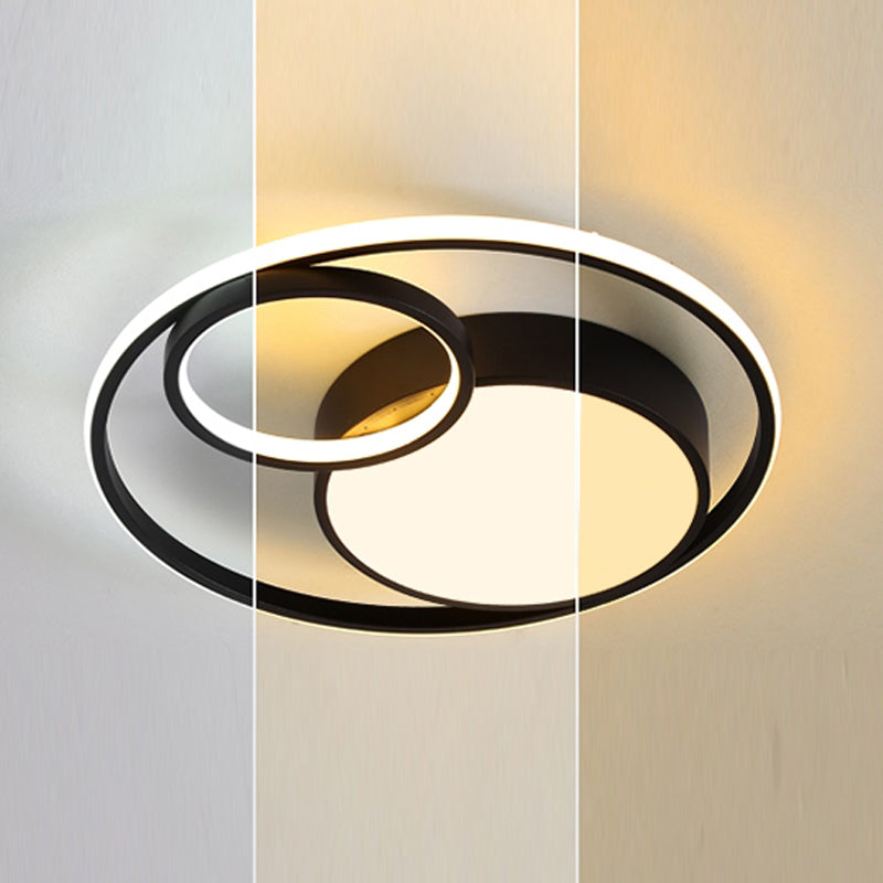 Nordic Simple Ceiling Light Circle LED Flush Mount Lighting for Bedroom