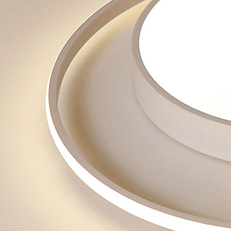 Nordic Simple Ceiling Light Circle LED Flush Mount Lighting for Bedroom