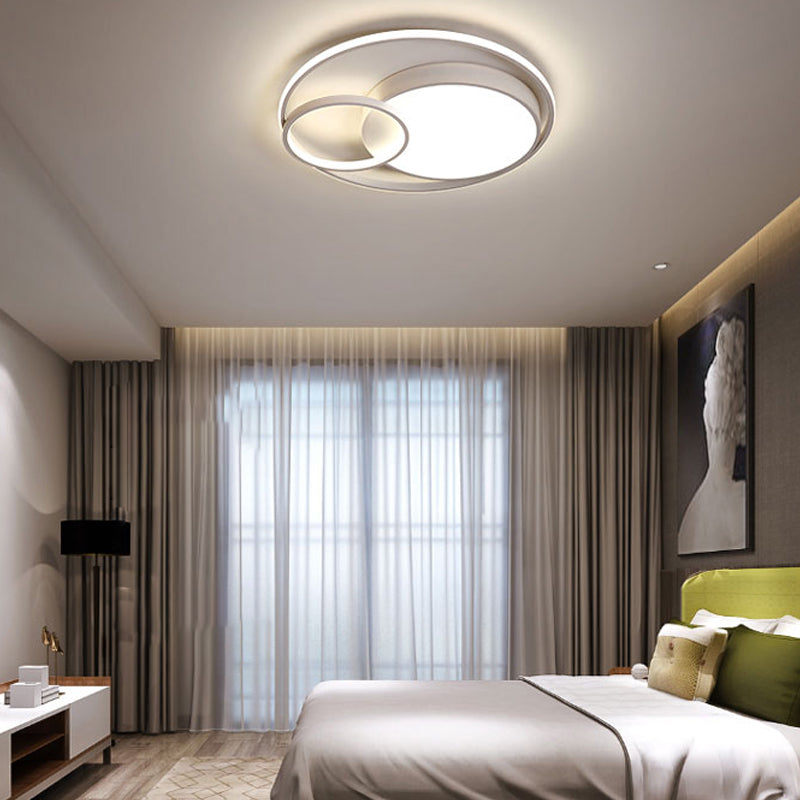 Nordic Simple Ceiling Light Circle LED Flush Mount Lighting for Bedroom