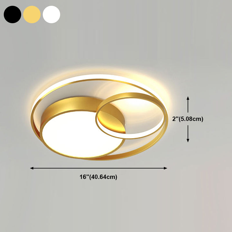 Nordic Simple Ceiling Light Circle LED Flush Mount Lighting for Bedroom