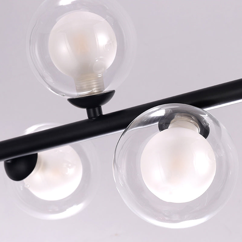 Islas contemporáneas Ligera simplicidad accesorio de iluminación colgante de vidrio para sala de estar