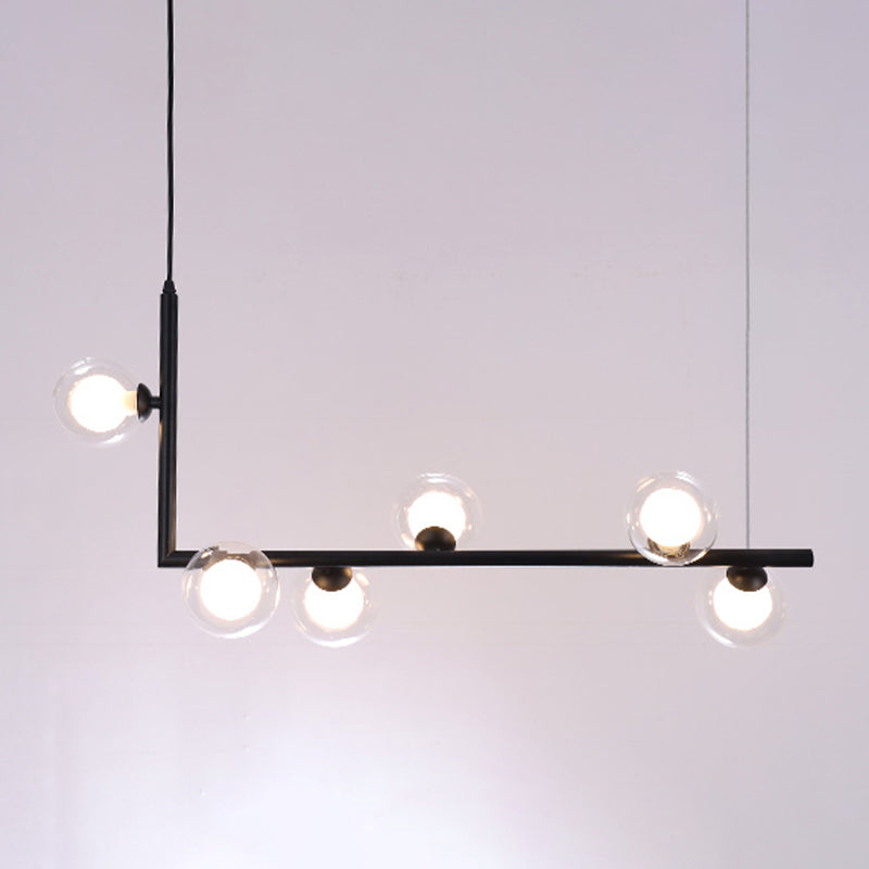 Contemporary Islands Light Simplicity Glass Hanging Lighting Fixture for Living Room