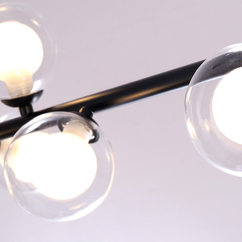 Islas contemporáneas Ligera simplicidad accesorio de iluminación colgante de vidrio para sala de estar