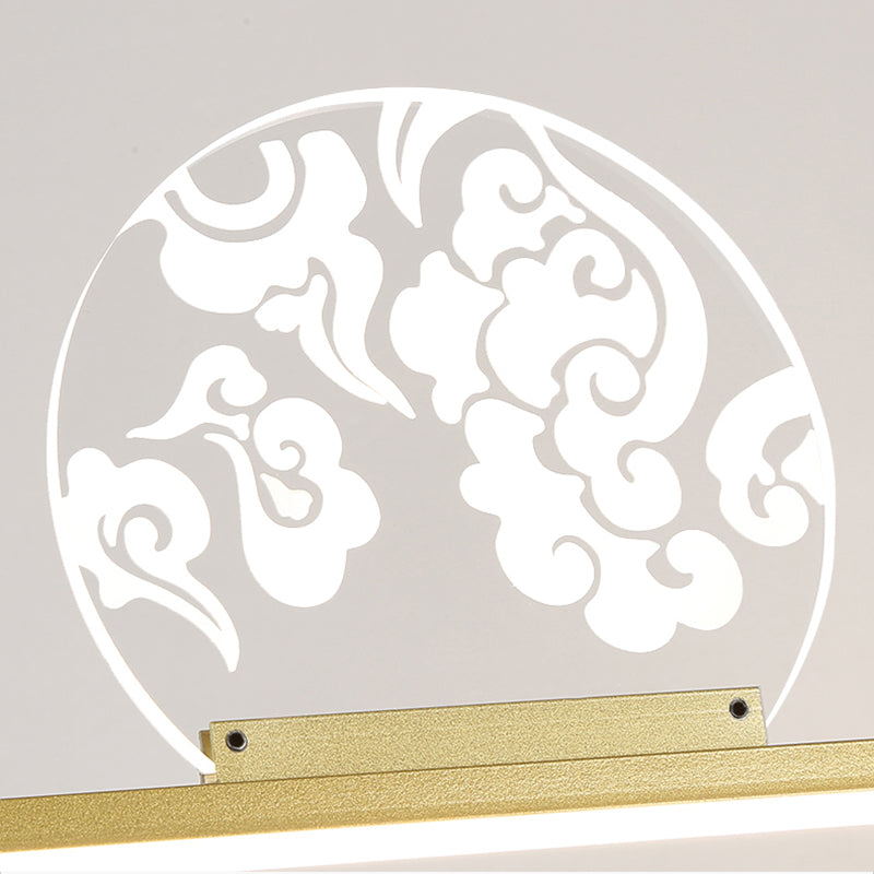 Luces de isla de forma lineal de estilo moderno metal de metal accesorios de iluminación colgante de 4 luces