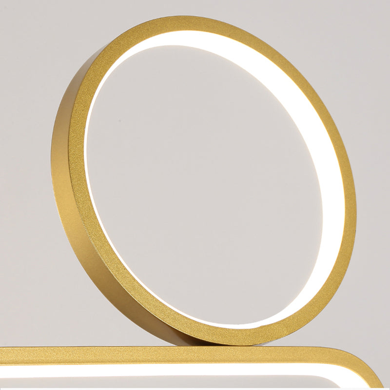 Luces de isla de forma lineal de estilo moderno metal de metal accesorios de iluminación colgante de 4 luces