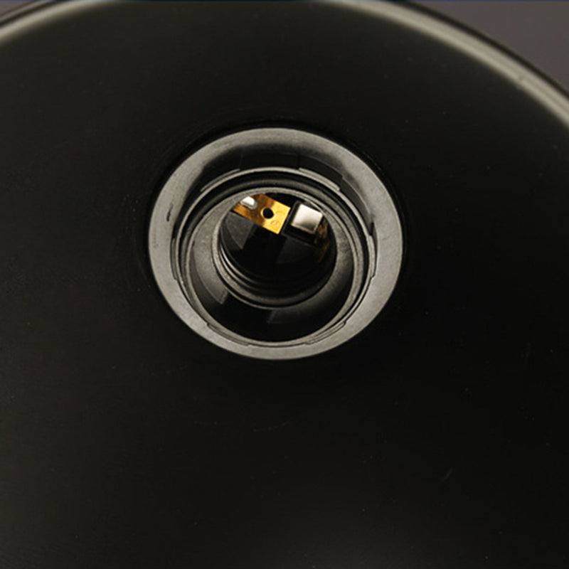 Colgante de sombra de color black metal de black metal de cuerda natural industrial para restaurante para restaurante