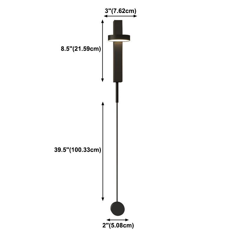 Nordic Metall Wall Light Strip Rotatable 8,5 -Zoll -Wandleuchte für Schlafzimmer