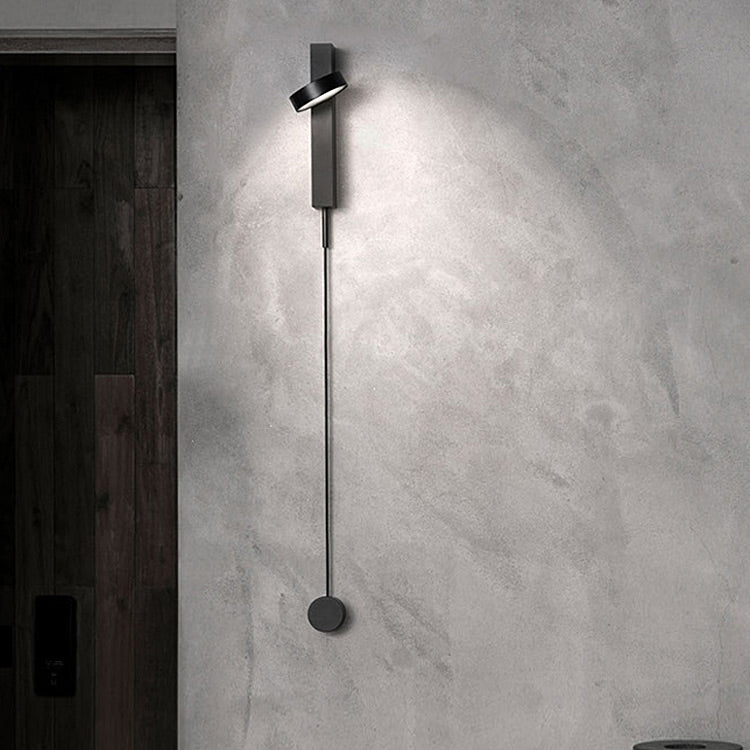 Luz de aluminio nórdica luz geométrica rotatable LED pared apliques para sala de estar