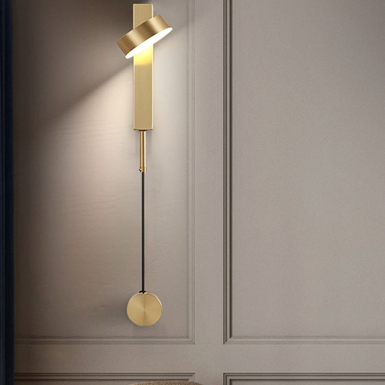 Luz de aluminio nórdica luz geométrica rotatable LED pared apliques para sala de estar