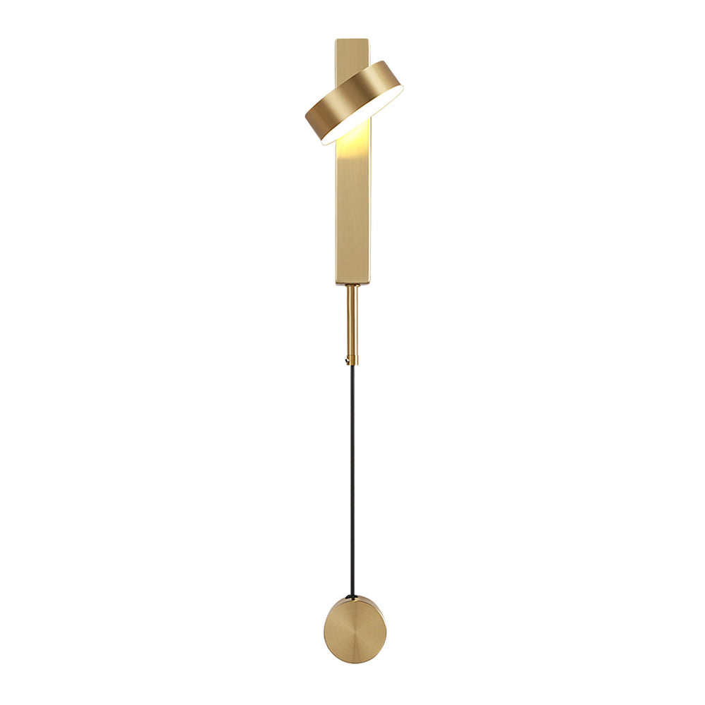 Luz de aluminio nórdica luz geométrica rotatable LED pared apliques para sala de estar