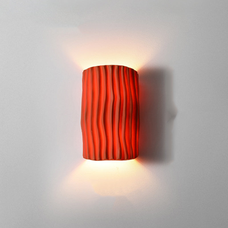 Nordic Resin Wall Light Colorful Geometric 2 Lights Wall Sconce for Living Room