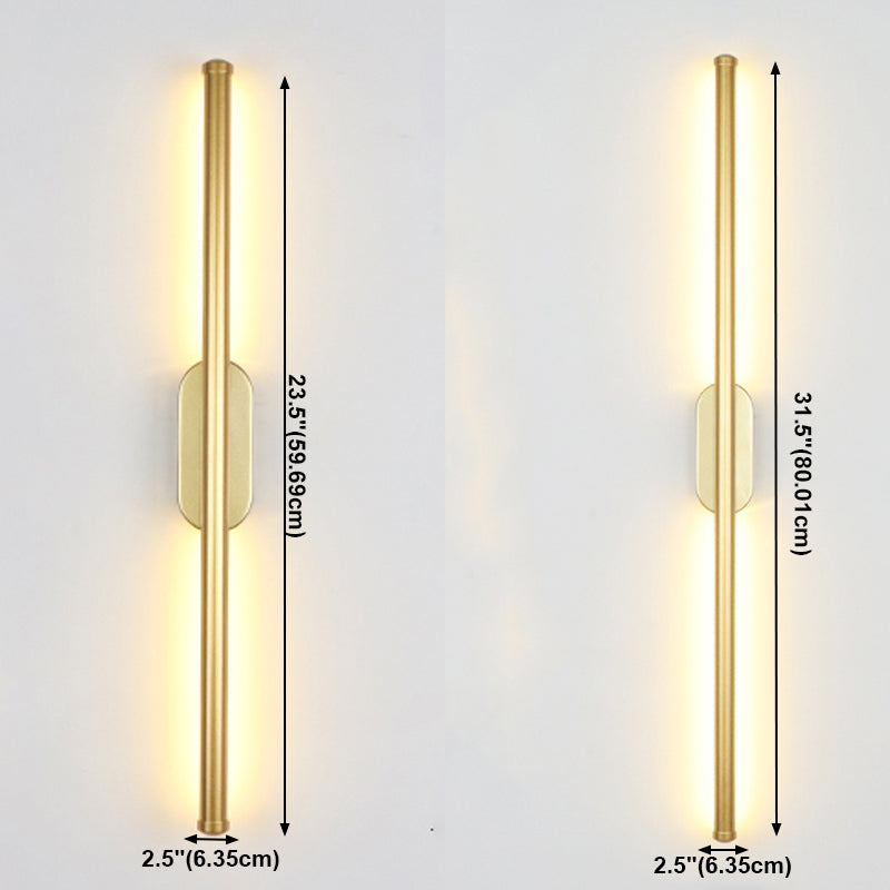Obelle linéaire Mall Murce Style moderne 1 Light Mur Mur Mount luminaire en or