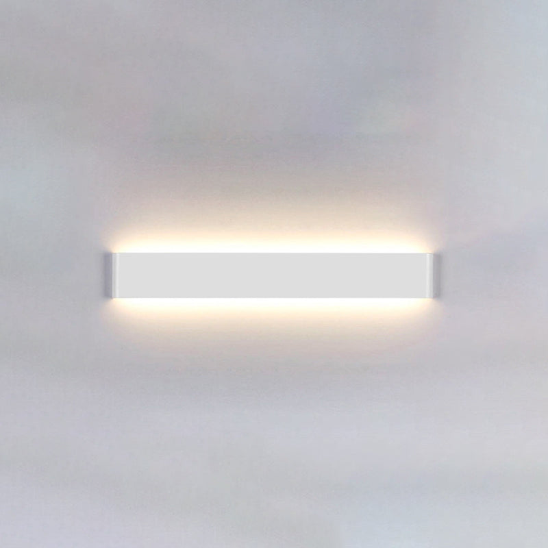 1 Light Metal Wall Sconce Modern Style Linear Shade Wall Mounted Lighting