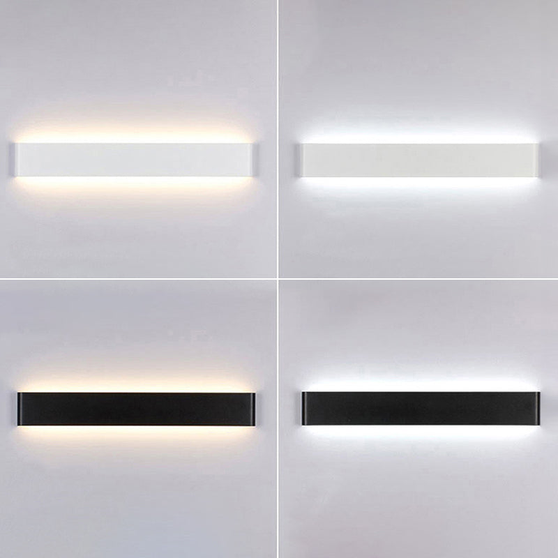 1 Light Metal Wall Sconce Modern Style Linear Shade Wall Mounted Lighting