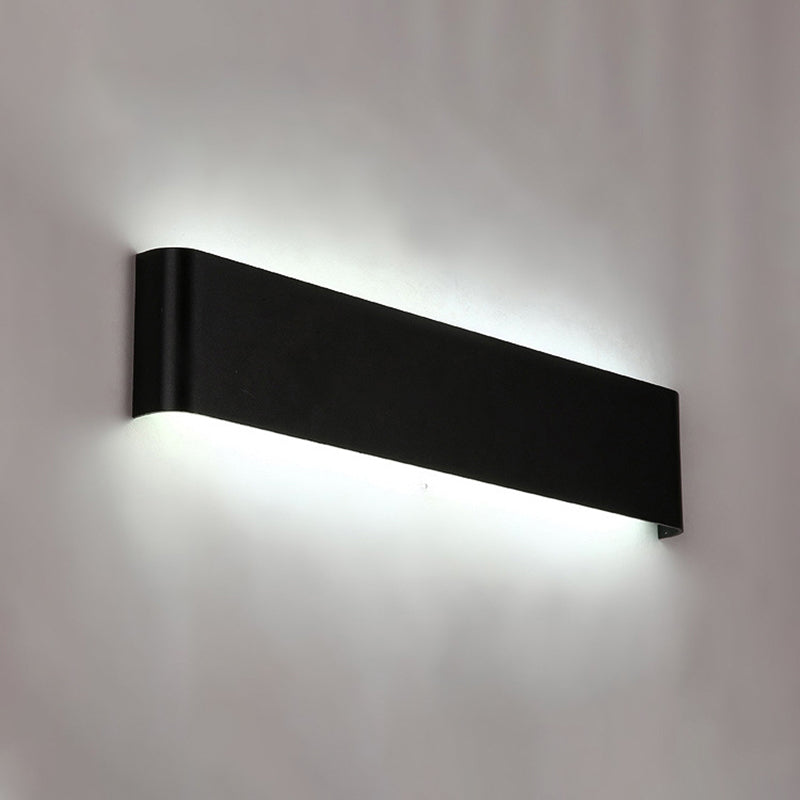 1 Light Metal Wall Sconce Modern Style Linear Shade Wall Mounted Lighting