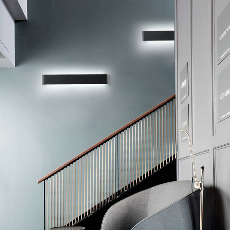 1 Light Metal Wall Sconce Modern Style Linear Shade Wall Mounted Lighting