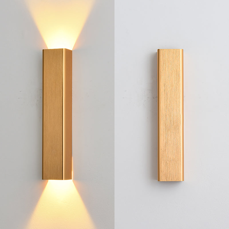 Square Shade Metal Murce Galce Modern Style 2 LICTES ÉCLAIRAGE MURD