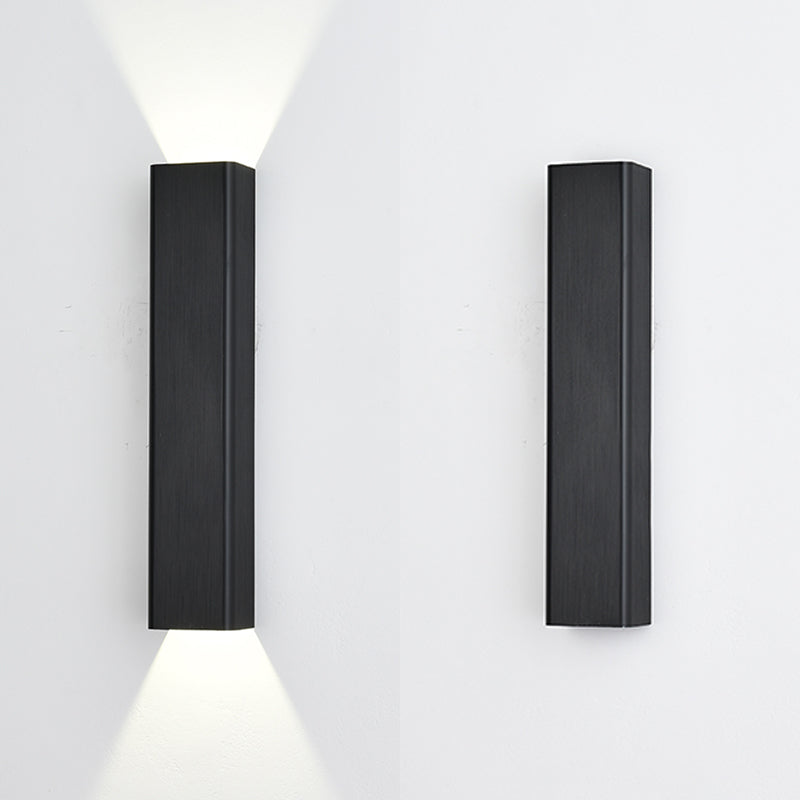 Square Shade Metal Murce Galce Modern Style 2 LICTES ÉCLAIRAGE MURD