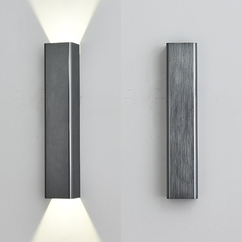 Square Shade Metal Murce Galce Modern Style 2 LICTES ÉCLAIRAGE MURD