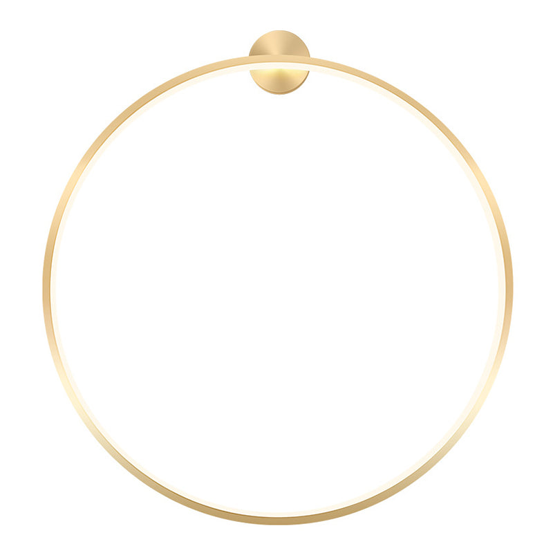 Moderner Stil runder Schatten Wandleuchten Metall 1-Licht-Wandmontage Beleuchtung