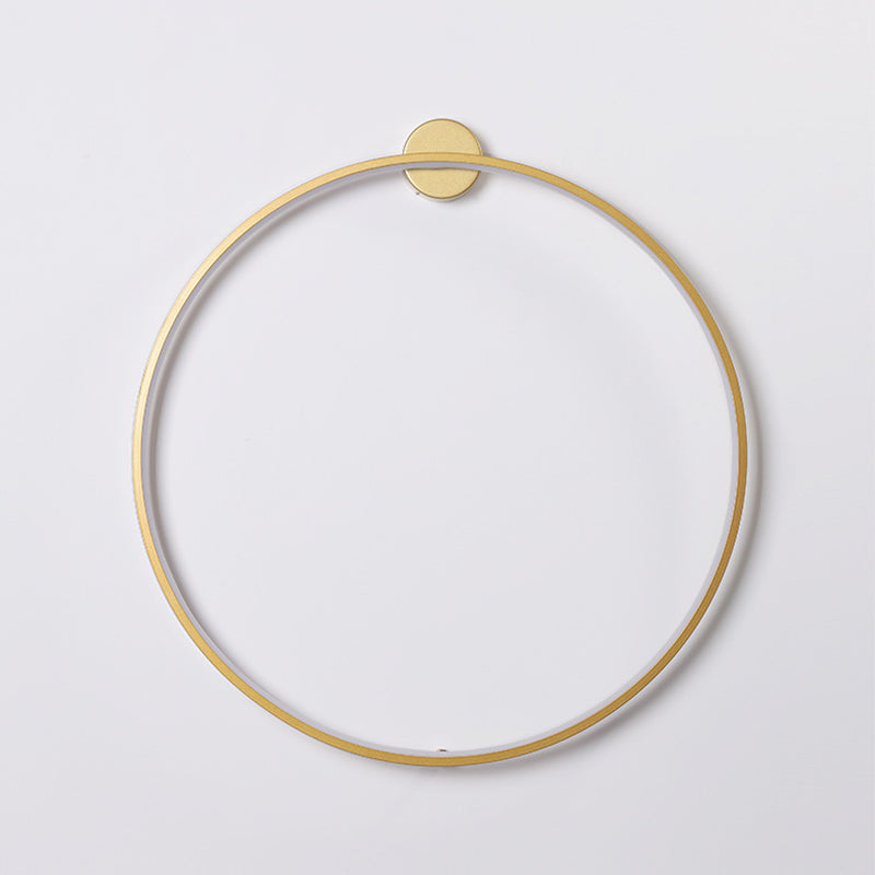 Moderner Stil runder Schatten Wandleuchten Metall 1-Licht-Wandmontage Beleuchtung