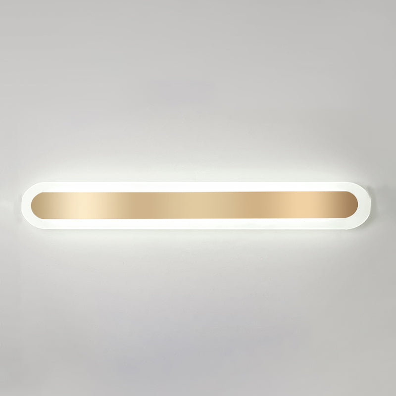 Éclair mural en métal linéaire Éclairage mural de style moderne en or