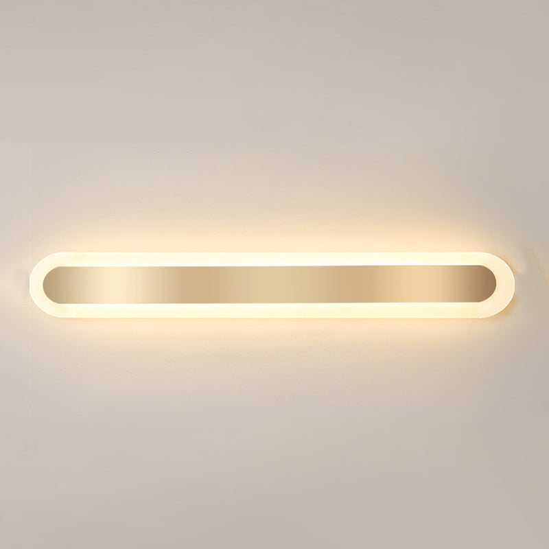 Éclair mural en métal linéaire Éclairage mural de style moderne en or