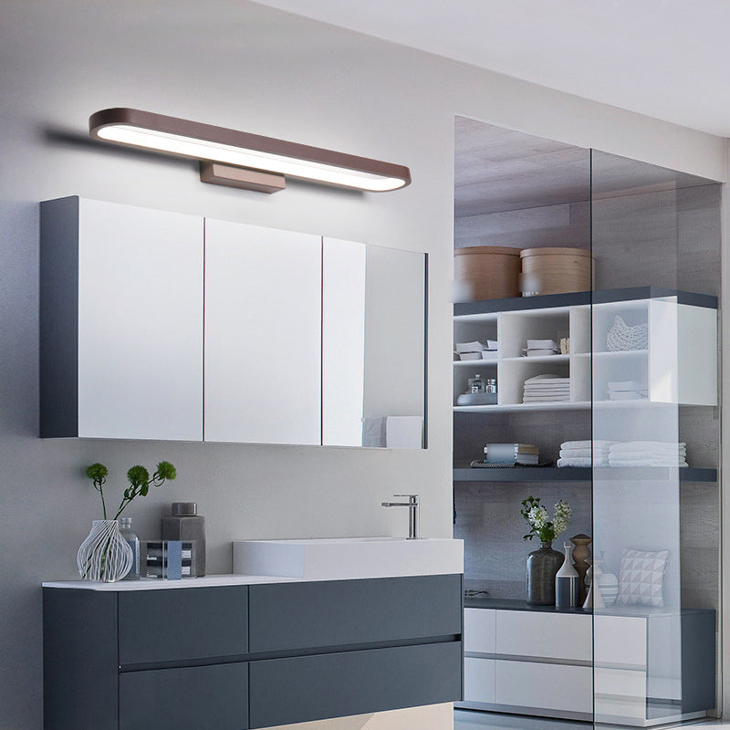 1-Light Linear Wall Sconce Modern Style Metal Wall Lighting for Bathroom