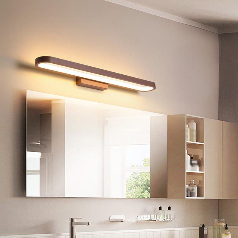 1-Light Linear Wall Sconce Modern Style Metal Wall Lighting for Bathroom