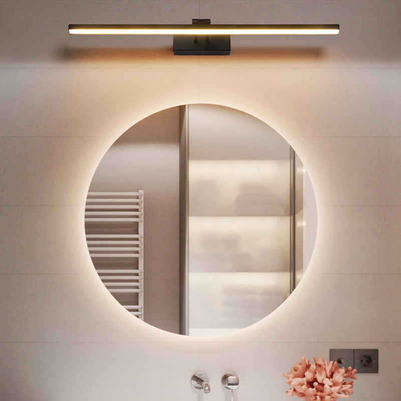 Metalen lineaire ijdelheid muur sconce moderne stijl 1 licht ijdelheid spiegellichten