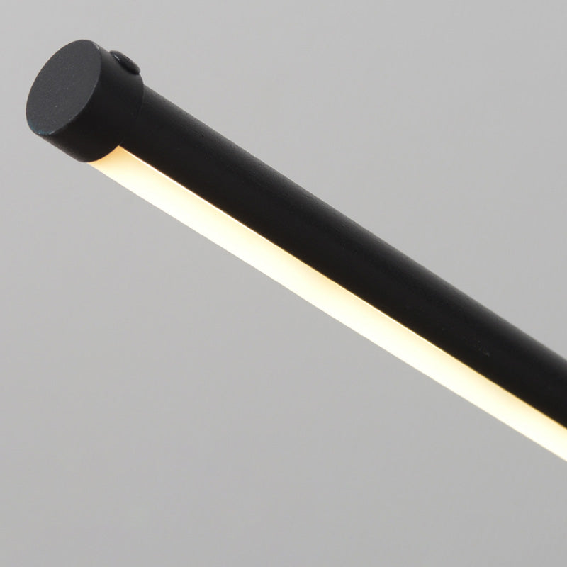 Modern Style Linear Night Table Lamp Metal 1 Light Table Light