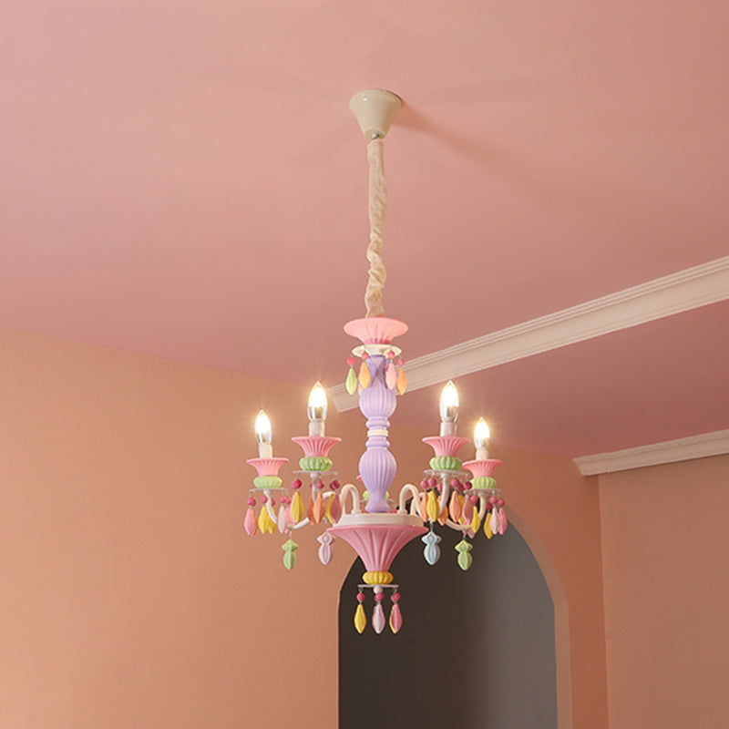 Modern Sputnik Ceiling Pendant Light Crystal Hanging Pendant Light for Children's Room