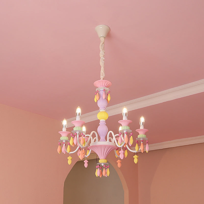 Modern Sputnik Ceiling Pendant Light Crystal Hanging Pendant Light for Children's Room