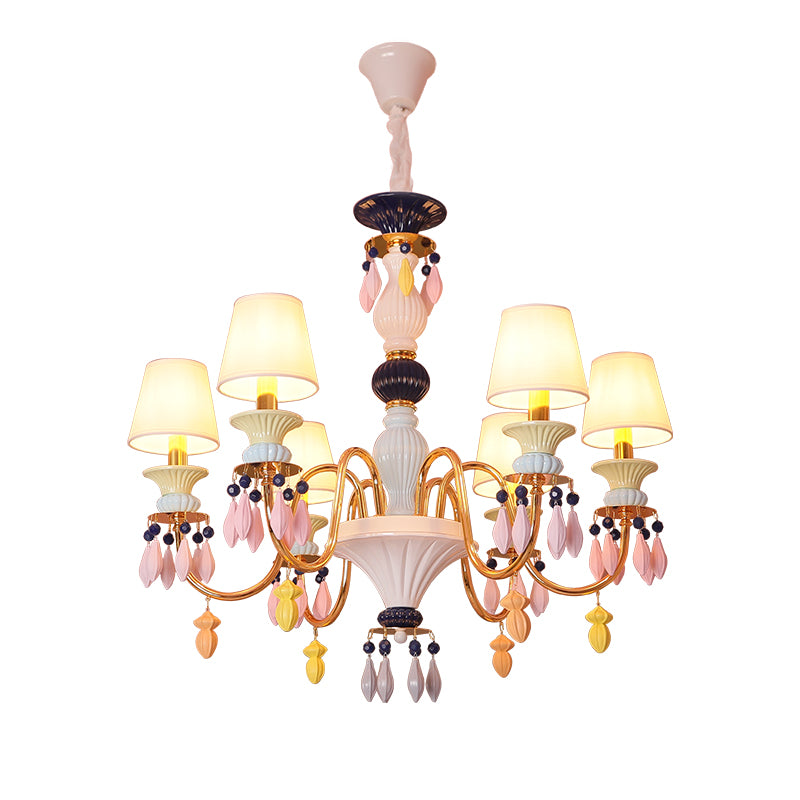 Modern Sputnik Ceiling Pendant Light Crystal Hanging Pendant Light for Children's Room