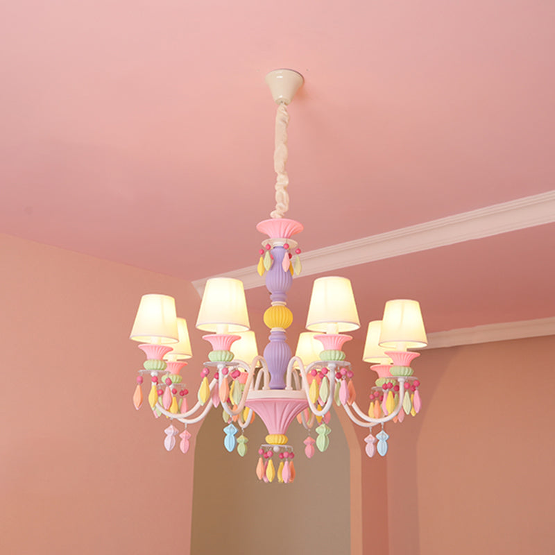 Modern Sputnik Ceiling Pendant Light Crystal Hanging Pendant Light for Children's Room