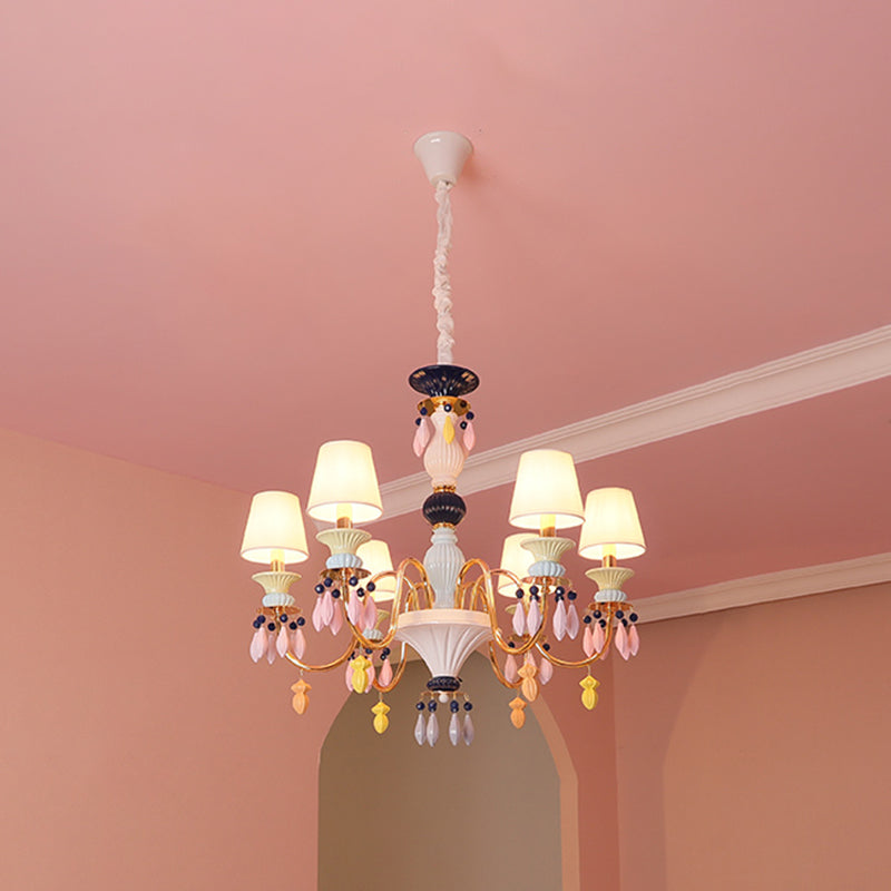 Modern Sputnik Ceiling Pendant Light Crystal Hanging Pendant Light for Children's Room