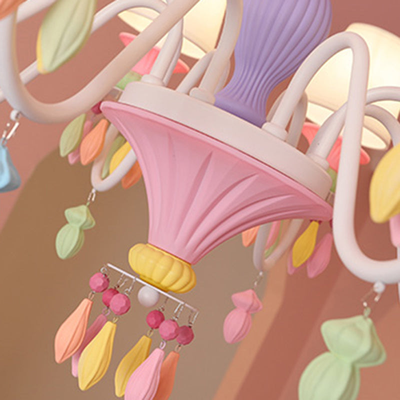 Modern Sputnik Ceiling Pendant Light Crystal Hanging Pendant Light for Children's Room