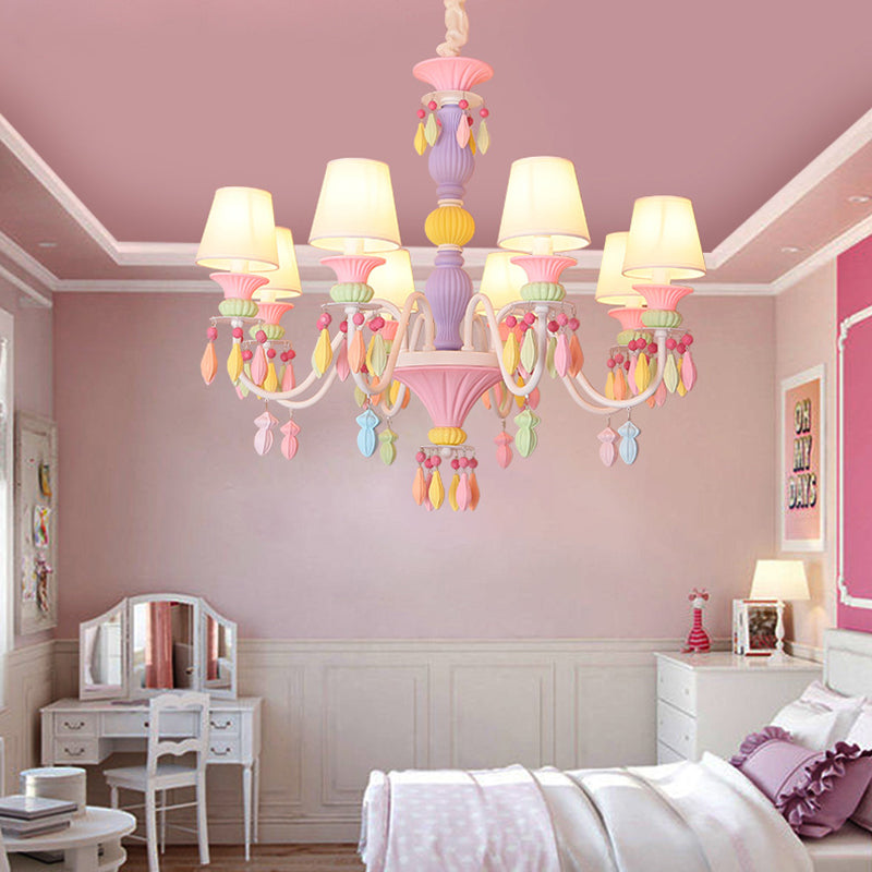 Modern Sputnik Ceiling Pendant Light Crystal Hanging Pendant Light for Children's Room