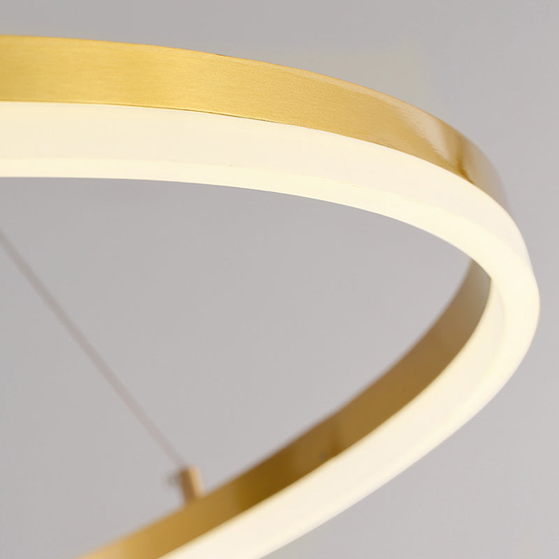 Modern Wrought Iron Hanging Ceiling Lights Tiered Pendant Chandelier for Living Room