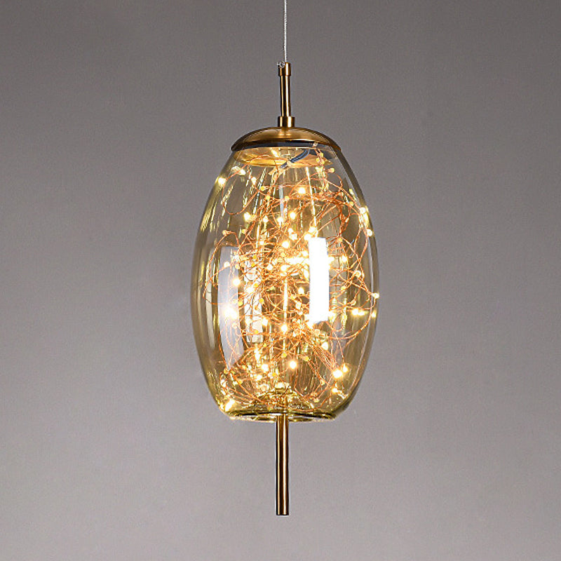 1 éclairage de suspension géométrique légère